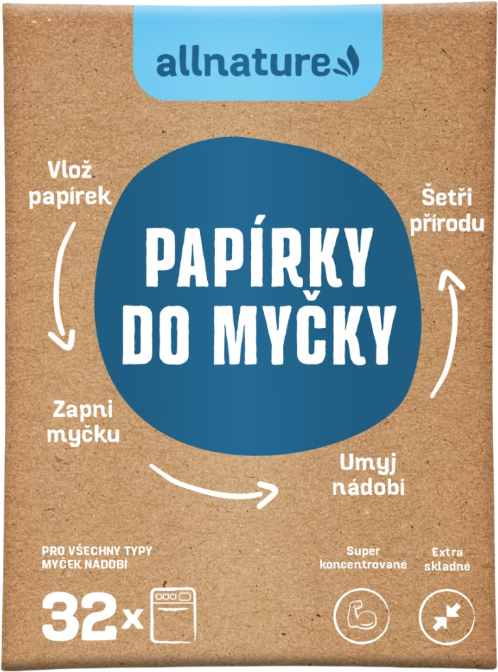 Allnature Papírky do myčky 16 ks