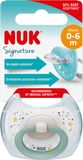 Nuk dudlík Signature 0-6 m, bílo/zelený