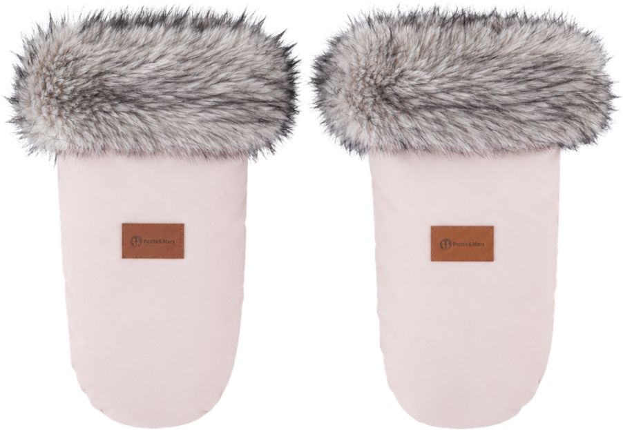 Petite&Mars Set zimní fusak Comfy 4v1 + rukavice na kočárek Fjora Rose Petal
