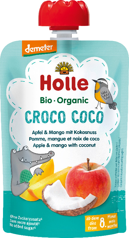 Holle Holle Bio Croco Coco kapsička – jablko s mangem a kokosem 100g 100 g