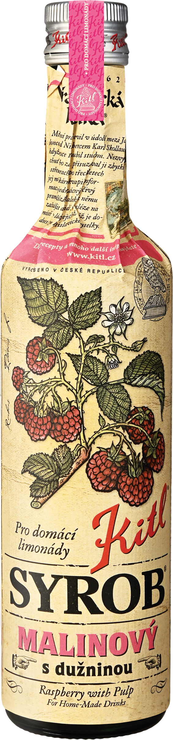 Kitl Syrob Malinový s dužninou 500 ml