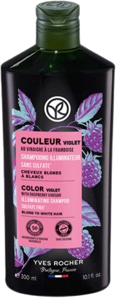Yves Rocher Šampon neutralizující žluté tóny s malinovým octem 300 ml