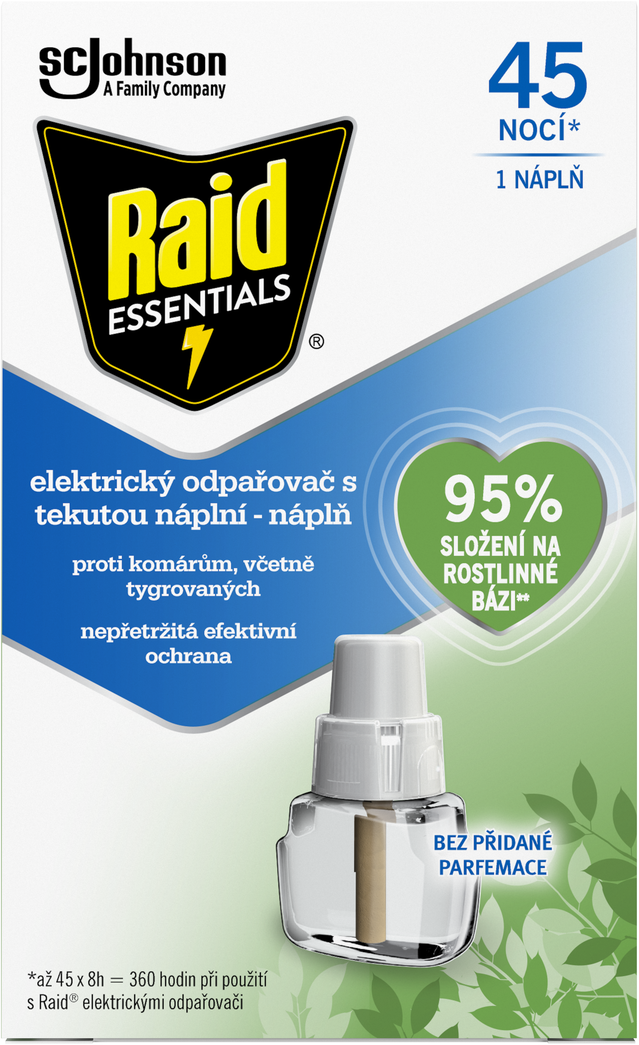 Raid Essentials elektrický odpařovač tekutá náplň 45 nocí 1 x 27 ml