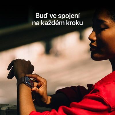Apple Watch 11 GPS + Cellular 46mm Klavírně černý hliník s černým sportovním řemínkem - S/M