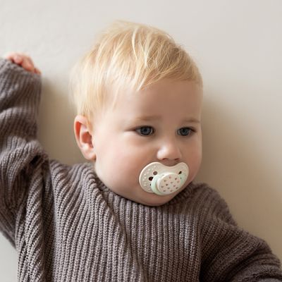 LOVI Dudlík svítící silikonový dynamický TEDDY LOVE 0-6m 2 ks