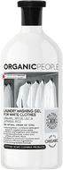 Organic People Eko prací gel na bílé prádlo, vodní lilie a japonská rýže 1000 ml