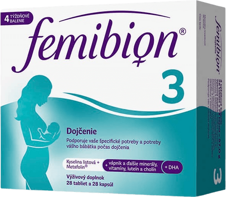 Femibion 3 Kojení, 28 tablet a 28 kapslí