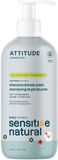 Attitude 2v1 dětské tělové mýdlo a šampon pro citlivou pokožku s ovsem, sensitive skin baby 473 ml