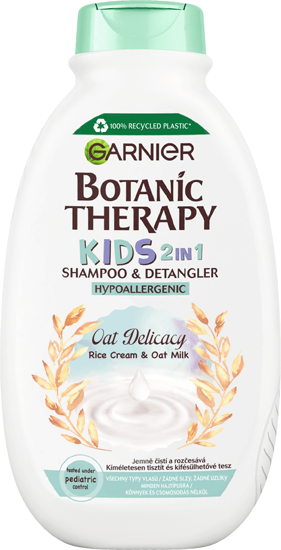 Garnier Botanic Therapy Kids 2v1 šampon & kondicionér Oat Delicacy, rýžový krém a bio ovesné mléko 400 ml