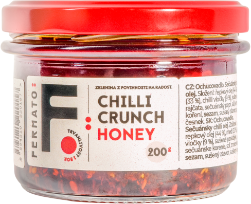 Fermato Sečuánský chilli olej - Crunch Honey 200 g