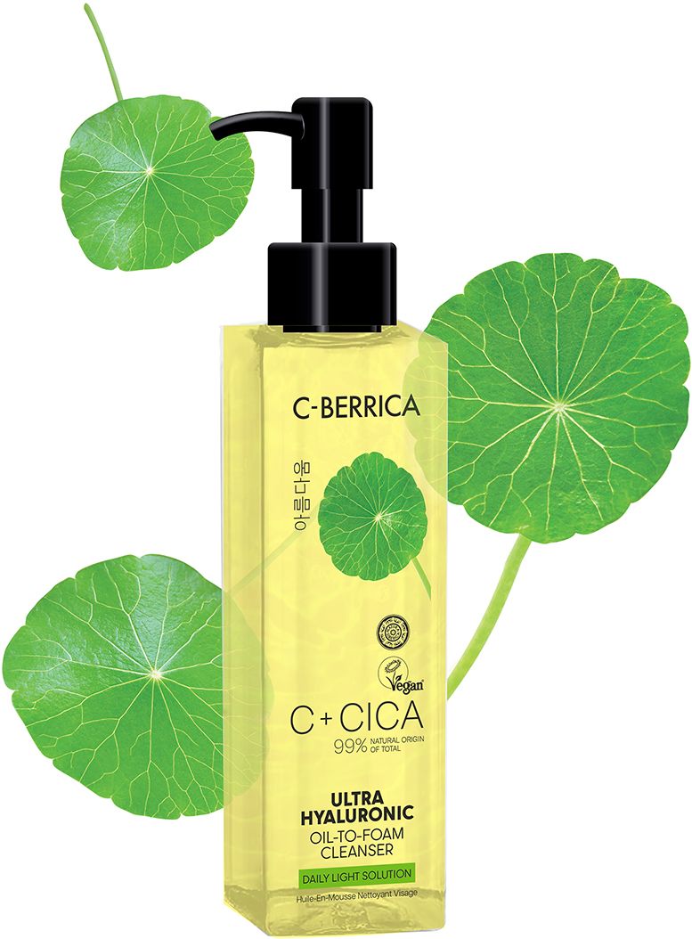 Natura Siberica CICA C-BERRICA Čistící pěnící olej Ultra Hyaluronic 150 ml