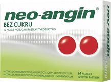 Neo-angin bez cukru 24 pastilek