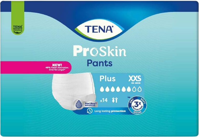 Tena Pants Plus XXS inkontinenční kalhotky 14 ks