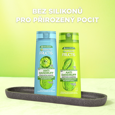 Garnier Fructis Antidandruff Citrus šampon pro mastné vlasy s lupy 250 ml