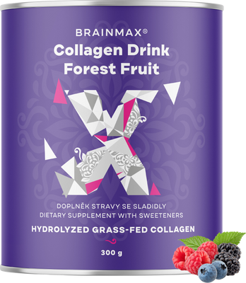 BrainMax Kolagen nápoj, lesní ovoce 300 g