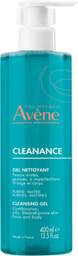 Avène Cleanance Čisticí gel pro citlivou pleť se sklonem k akné 400 ml