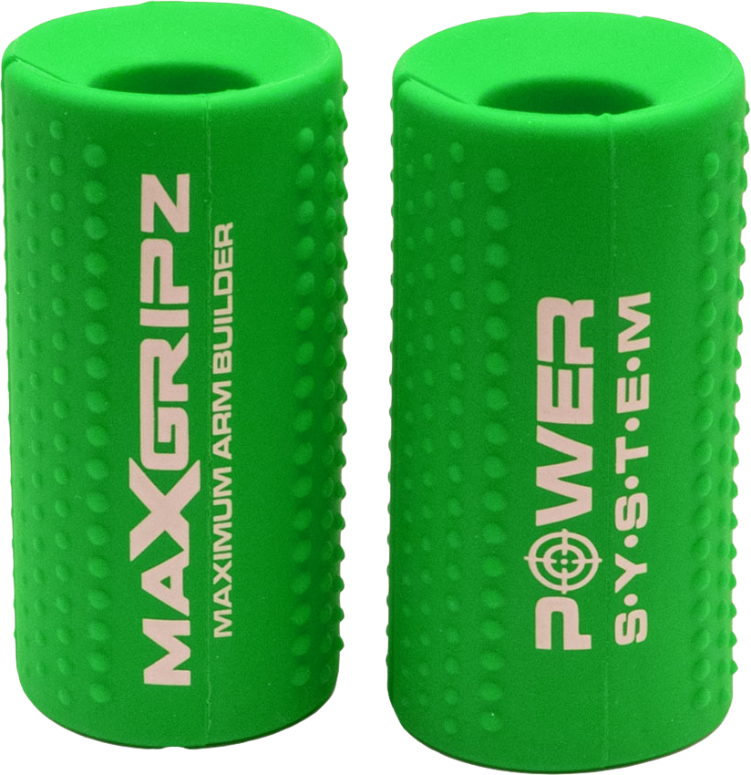 Power System gripy na posilovací tyč MAX GRIPZ GREEN vel.M 2 ks