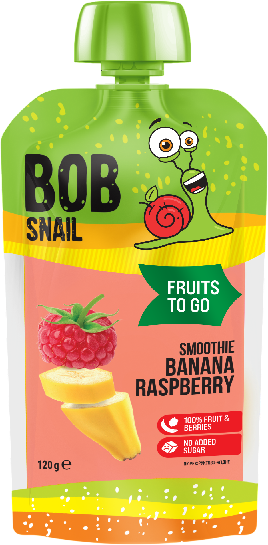 Šnek BOB Smoothie banán-malina 120 g