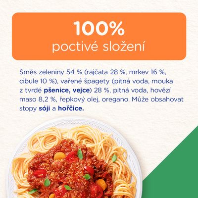 Sunar příkrm špagety s boloňskou omáčkou 6m+ 120 g