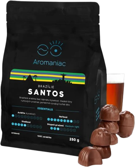 Aromaniac Brazílie Santos, mletá 250 g