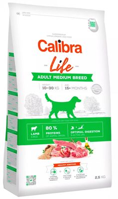 Calibra Granule pro dospělé psy středních plemen - jehněčí 2,5kg 2.5 kg
