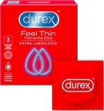 Durex Feel Thin Extra Lubricated Kondomy 3 ks