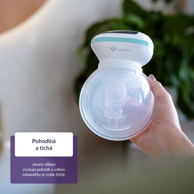 TrueLife Odsávačka mateřského mléka elektrická handsfree Nutrio BP W5