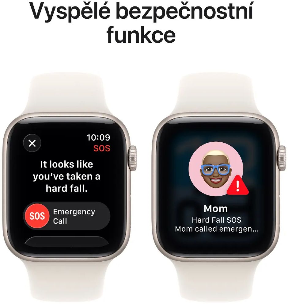 Apple Watch SE 3 GPS 40mm Hliníkové pouzdro Starlight se sportovním řemínkem Starlight - M/L