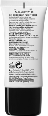 La Roche-Posay Toleriane Teint 02 Zmatňující pěnový make-up 30 ml
