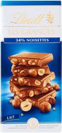 Lindt Lindt Les Grandes Mléčná čokoláda s celými lískovými jádry 150 g