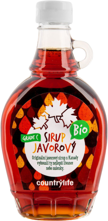 Country Life Sirup javorový Grade C BIO 250 ml