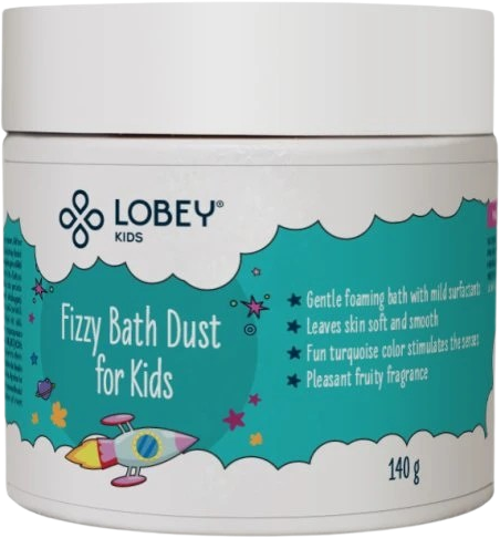 Lobey Šumivý prach do koupele pro děti 140 g