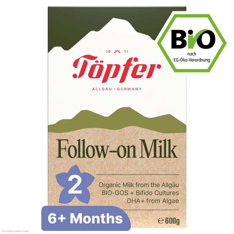 Töpfer BIO 2 pokračovací mléčná kojenecká výživa 600 g