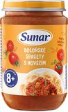 Sunar Příkrm špagety s boloňskou omáčkou 8m+, 190 g