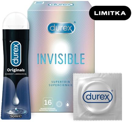 Durex SEX Invisible 16ks + gel 50 ml