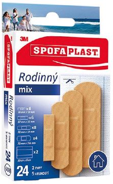 Spofaplast 3M 603 Rodinný mix 24 ks