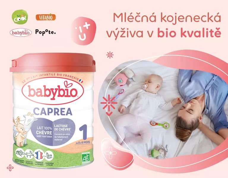 BABYBIO CAPREA, kojenecké kozí mléko, farmářské mléko, bio