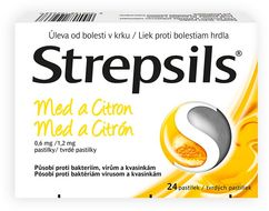 Strepsils Med a Citron 0.6mg/1.2mg 24 pastilek