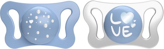 Chicco Dudlík Physio Micro silikonový 0-2m kluk 2 ks