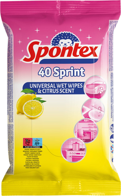 Spontex Sprint vlhčené ubrousky 40 ks
