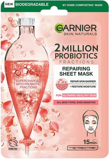Garnier Skin Naturals regenerační textilní maska s probiotickými frakcemi 22 g