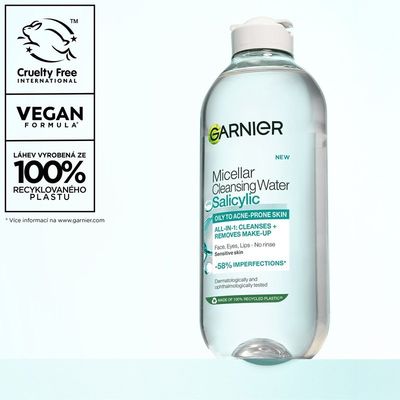 Garnier Micelární čisticí voda s kyselinou salicylovou 400 ml