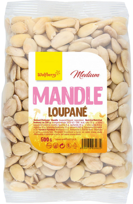 Wolfberry Mandle loupané 500 g