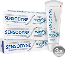 Sensodyne Rapid Relief Whitening Zubní pasta 3 x 75 ml