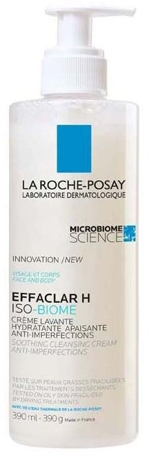La Roche-Posay Effaclar H Iso-Biome tisztító/fürdető krém 390 ml
