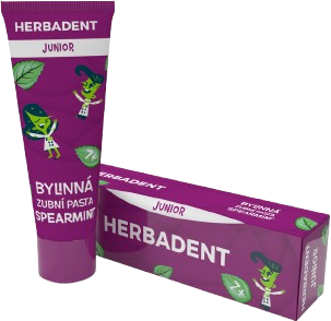 Herbadent JUNIOR Bylinná zubní pasta Spearmint 75 g