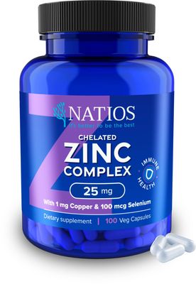 Natios Chelated Zinc Complex 25 mg 100 kapslí