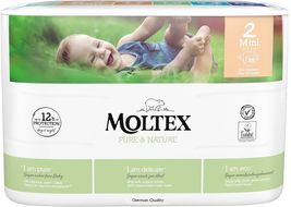 Moltex Dětské plenky Pure & Nature Mini 3-6 kg 38 ks