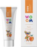 Woom Kids Broskev Dětská zubní pasta 3-8 let 50 ml
