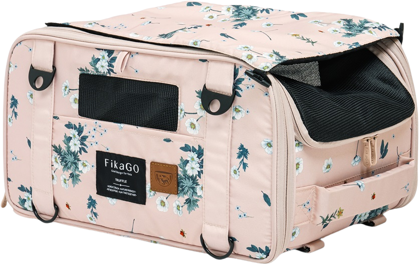 FIKAGO Nosič cestovní pro psy a kočky Truffle Arctic Flowers